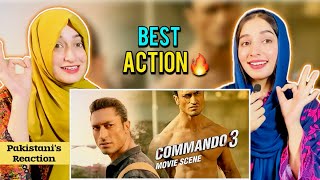 Commando 3  Vidyut Jamwal Best Fight Scene  Pakistan Reaction [upl. by Kleper783]