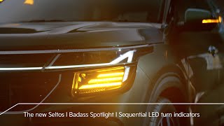 The new Seltos I Badass Spotlight I Sequential LED turn indicators [upl. by Nnyledam]