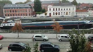 Barges fluvial LEscaut Tournai1 [upl. by Buckden921]