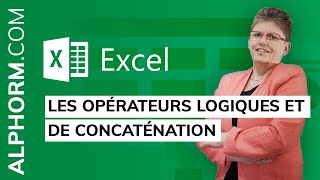 Les opérateurs logiques et de concaténation sous EXCEL 2016 VBA [upl. by Aneeroc]