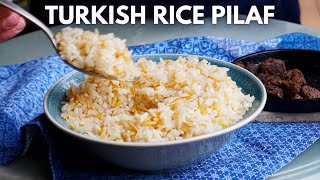 Try Rice the Turkish Way  BUTTERY Turkish Rice Pilaf with Orzo [upl. by Hgielime]