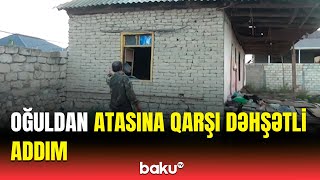 Mingəçevirdə qandonduran hadisə  Ata ilə oğul arasında mübahisə qanla bitdi [upl. by Nadabas119]