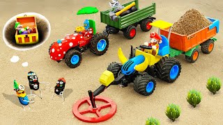 Top diy tractor mini Bulldozer to making Detector Machine  Construction Vehicles Road Roller [upl. by Orna]