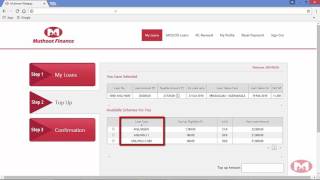 Muthoot Finance  Online Gold Loan Topup Demo [upl. by Keli]