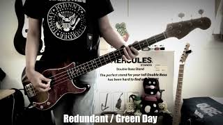 Redundant  Green Day  Bass Cover 181 [upl. by Tuesday]