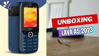 Lava Latest New Keypad Mobile  Lava A5 2023  Unboxing [upl. by Ahsiekyt284]