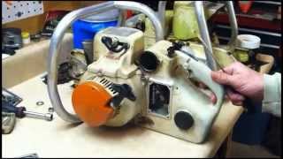 poulan 44 oil pump repaircleaning manual chainsaw oil pump overview [upl. by Eaton]