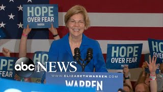 Elizabeth Warren takes stage in Iowa [upl. by Nwahsir85]