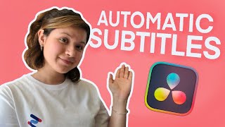 How to Add Subtitles to Davinci Resolve 17 Automatic Subtitles [upl. by Lamak504]