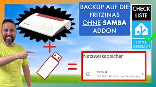 Home Assistant Backup auf FRITZNAS ohne SAMBA Add On  Anleitung [upl. by Sasha]