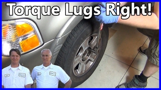 HOW TO PROPERLY TORQUE WHEEL LUG NUTS EASY [upl. by Ruthie]