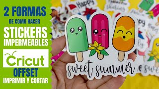 COMO HACER STICKERS CON LA CRICUT 🖨✂ Imprime y Corta Con Cricut 🖨✂ [upl. by Arbua828]