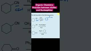 Organic Chemistry Reaction between nitriles and Nucleophiles [upl. by Yenetruoc832]