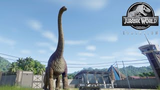 Brachiosaurus  Jurassic World Evolutionไดโนเสาร์ [upl. by Enilra]