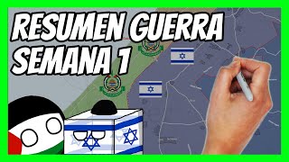 ✅ RESUMEN de la SEMANA 1 de la guerra entre ISRAEL y HAMÁS en 5 minutos  Guerra total [upl. by Lorita]