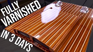 How To Varnish Wood Quickly  Fast Epoxy Clear Coating Method [upl. by Cristine130]