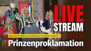 Auftakt zum Schoduvel 2025 Die Prinzenproklamation Live [upl. by Jerrol770]