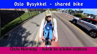 Oslo Norway Bysykkel  City Bike System [upl. by Aehc]