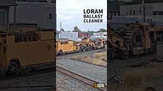 Loram Ballast Cleaner at Deshler OH shorts [upl. by Emili335]