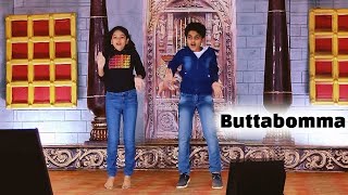 Butta Bomma Song performance by Shaurya and Snikitha  Sankranthi Sambaralu  Allu Arjun [upl. by Akoyin44]