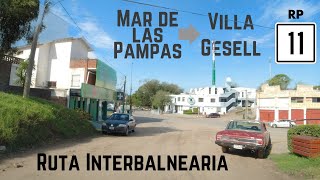 Coastal Drive Mar de las Pampas to Villa Gesell on Ruta Provincial 11 [upl. by Hedveh]