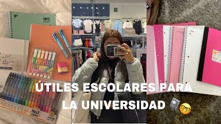 Comprando mis útiles escolares para la universidad  HAUL [upl. by Eeltrebor]