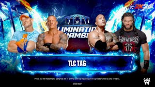 Jhon Cena Randy Orton Vs Roman Reigns The Rock TLC Tag Team Match [upl. by Pandolfi881]