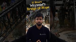 How they built a bridge in 31 hours  Wayanad Landslides [upl. by Haimorej]