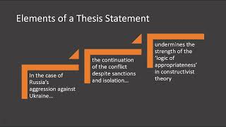 The Thesis Statement a quick guide [upl. by Hairas]