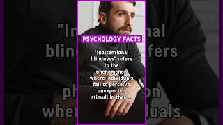 quotInattentional blindnessquot refers to the phenomenon where individuals fail to perceive… psychology [upl. by Ahtela]