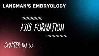 mixupstudy2949 Langmans Embryology Chapter  03 Axis Formation [upl. by Sindee]