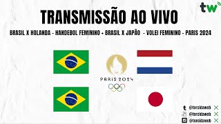 Brasil x Japão AO VIVO  Vôlei Feminino Paris 2024  Torcida Web [upl. by Atinat922]