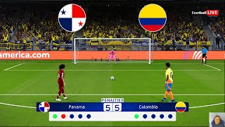 Colombia vs Panama  Penalty Shootout  Copa America 2024  Quarter Final  PES Gameplay [upl. by Diad27]