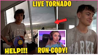 CLIX FREAKS OUT After His PENTHOUSE Gets Hit By TORNADO While Playing Fortnite With SOMMERSET [upl. by Morra]