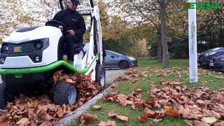 Etesia Buffalo 124 Professional Ride on Mower with Leaf Collection [upl. by Harehs]