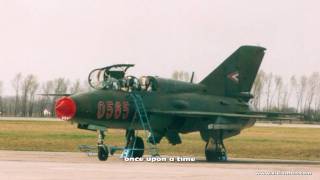 Mikoyan MiG 21 UM aircraft 0565 cn 05695165 trainer [upl. by Ybbed541]