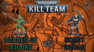 Kill Team  Battle Report  Blades of Khaine vs Scout Squad [upl. by Graeme]