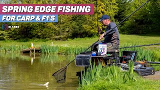 Spring Edge Fishing for Carp and F1s with Andy Bennett at Partridge Lakes [upl. by Airyk]