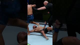 Not sure weve seen a KO like that before 👀 UFCVegas100 [upl. by Kazmirci]