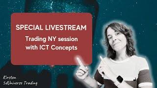 343 Trading NY session live with ICT Concepts [upl. by Lavine]