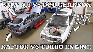 INCREDIBLE SIERRA COSWORTH PROJECT with a RAPTOR V6 ENGINE SWAP  RSR500 [upl. by Zeb193]