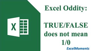 Excel Oddity Booleans in a formula context [upl. by Dee Dee]