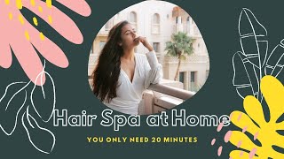 Hair Spa  Experimenting at home with Tejasswi Prakash [upl. by Gone]