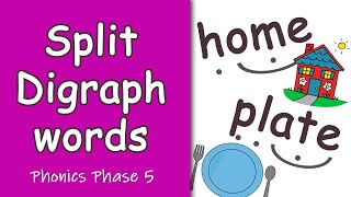 Split Digraph Words  Magic e  Phonics Phase 5  Segmenting amp Blending [upl. by Irap]