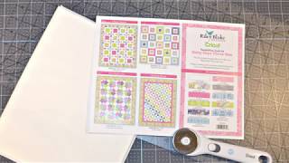 Riley Blake Cricut Quilt Kit Cutting [upl. by Hutchins]