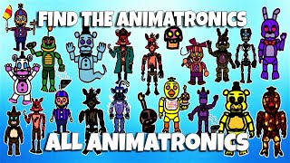 ROBLOX  Find The Animatronics  All Animatronics [upl. by Jackqueline803]