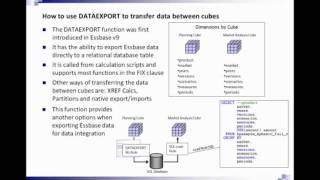 Transfer Data between Oracle Hyperion Essbase Cubes using DATAEXPORT Performance Architects How To [upl. by Annahvas]