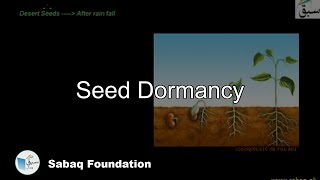 Seed Dormancy Biology Lecture  Sabaqpk [upl. by Ezequiel335]