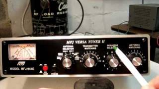 Demonstration of controls settings on MFJ941E Antenna Tuner [upl. by Cynarra]