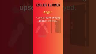 English Word  Anger  Meaning With An Example englishwords english anger [upl. by Lavina]